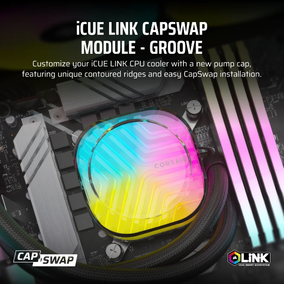 CORSAIR iCUE LINK AIO Cooler CapSwap Module – Groove