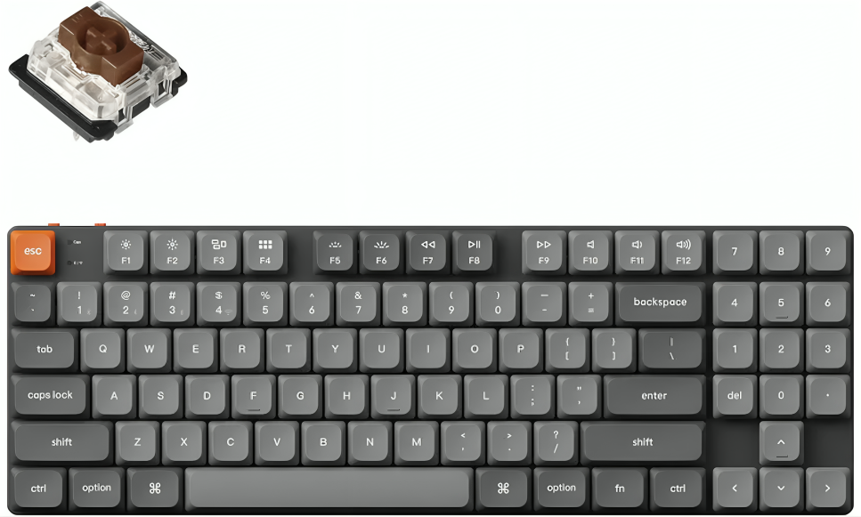 Keychron K5 Max/K13 Max QMK/VIA Wireless Custom Mechanical Keyboard - Switch (Red/Brown