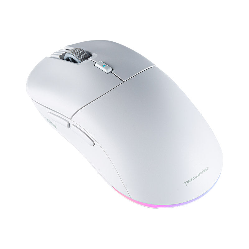 TECWARE Pulse Elite Wireless Gaming Mouse - 19000DPI, 400 IPS (Black/White)