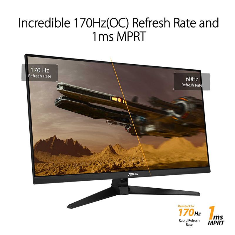 ASUS TUF Gaming VG328QA1A Gaming Monitor - 32" (31.5 viewable), FHD (1920x1080), Overclock to 170Hz (native 165Hz), Extreme Low Motion Blur™, FreeSync Premium™, 1ms (MPRT), Shadow Boost