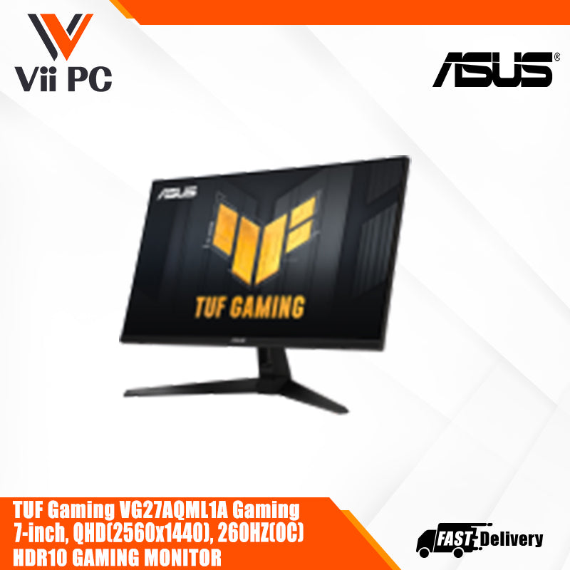 ASUS TUF Gaming VG27AQML1A Gaming Monitor – 27-inch, QHD (2560x1440), Overclock to 260Hz (native 240Hz)