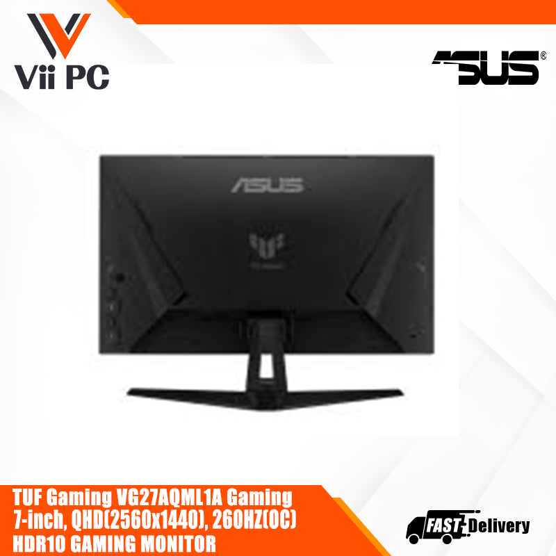 ASUS TUF Gaming VG27AQML1A Gaming Monitor – 27-inch, QHD (2560x1440), Overclock to 260Hz (native 240Hz)