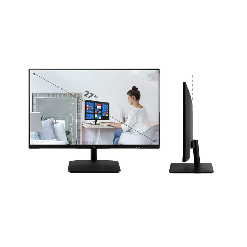 ViewSonic VA2732-MH 27" 1920 x 1080 Pixels Full HD IPS Monitor, Three Side Frameless, Dual Integrated Speakers, Flicker Free, View Mode, HDMI, VGA, Audio Out