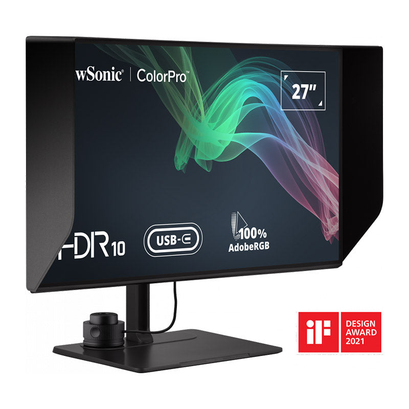 ViewSonic VP2786-4K 27" IPS 4K USB C Monitor with Integrated Color Wheel, 100% Adobe RGB, 98% DCI-P3, Pantone Validated, 90W Charging, HDMI, DisplayPort for Professional Home and Office