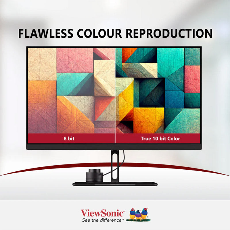 ViewSonic VP2786-4K 27" IPS 4K USB C Monitor with Integrated Color Wheel, 100% Adobe RGB, 98% DCI-P3, Pantone Validated, 90W Charging, HDMI, DisplayPort for Professional Home and Office