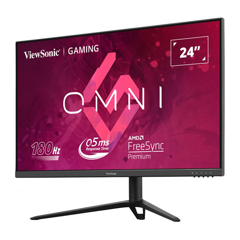 ViewSonic VX2428J 24” FHD, 0.5ms, 180Hz,Fast IPS with HDR10, AMD FreeSync, VESA AdaptiveSync and ClearMR, Full Ergonomic Gaming Monitor
