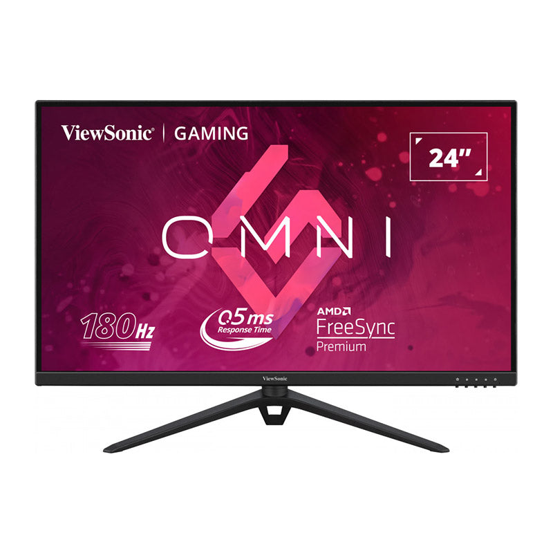 ViewSonic VX2428J 24” FHD, 0.5ms, 180Hz,Fast IPS with HDR10, AMD FreeSync, VESA AdaptiveSync and ClearMR, Full Ergonomic Gaming Monitor