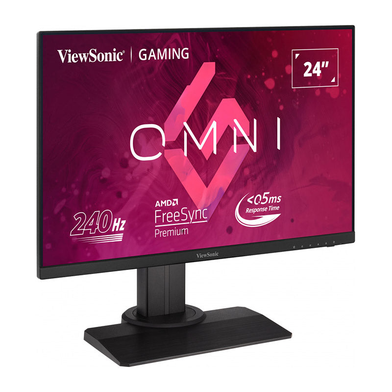 ViewSonic OMNI XG2431 24" FHD 1080p, 1ms, 240Hz Gaming Monitor with AMD FreeSync Premium, Advanced Ergonomics, Eye Care, HDMI and DisplayPort for Esports