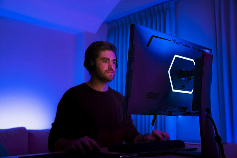 ViewSonic ELITE XG271QG 27" 1440p 1ms 240Hz IPS Gaming Monitor with GSYNC, NVIDIA Reflex, DisplayHDR 400, RGB Lighting, and Advanced Ergonomics for Esports
