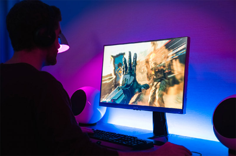 ViewSonic ELITE XG271QG 27" 1440p 1ms 240Hz IPS Gaming Monitor with GSYNC, NVIDIA Reflex, DisplayHDR 400, RGB Lighting, and Advanced Ergonomics for Esports