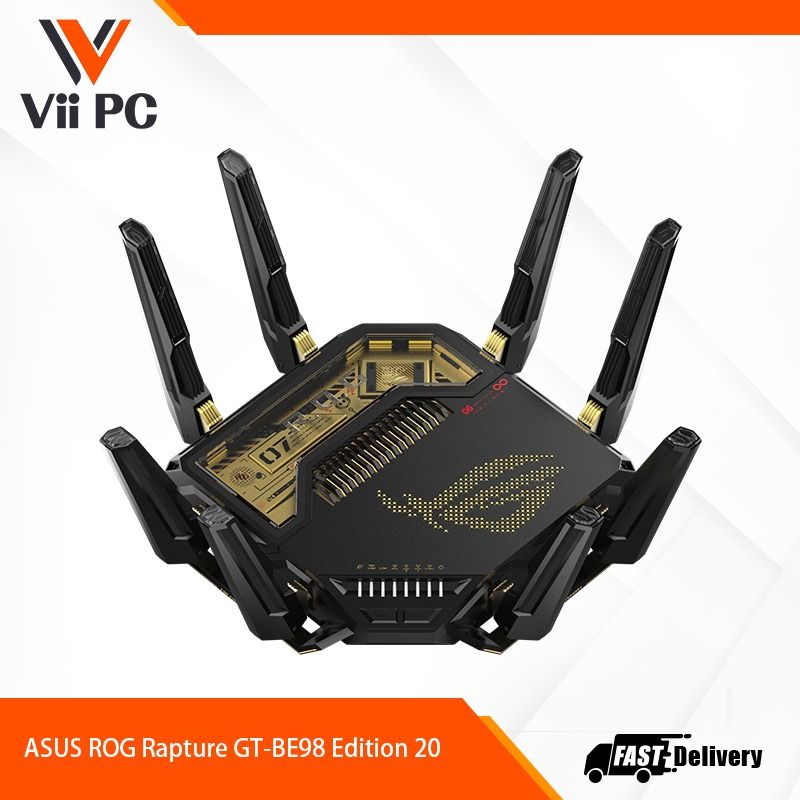ASUS ROG RAPTURE GTBE98 Quad Band WIFI 7 20TH ANNIVERSARY EDITION
