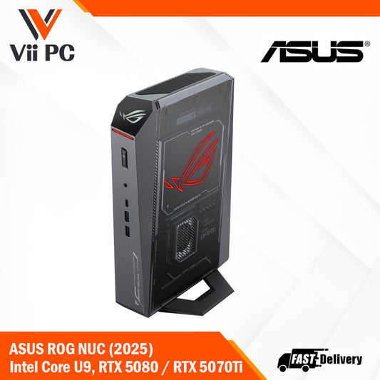 ASUS ROG NUC (2025) Intel Core Ultra 9 Processors, Nvidia GeForce RTX 5080 / RTX 5070Ti, 1TB SSD, 32GB RAM, Windows 11 Home - Silent cooling, Compact Gaming PC