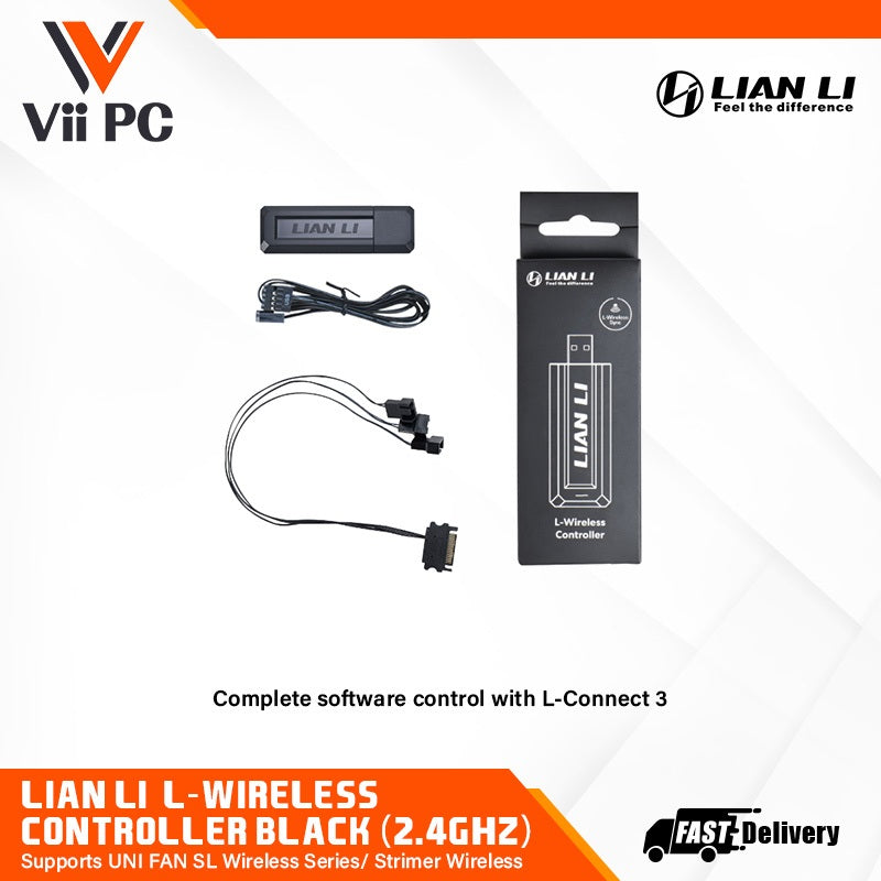 LIAN LI L-Wireless Controller Supports UNI FAN SL Wireless Series/ Strimer Wireless BLACK OR WHITE