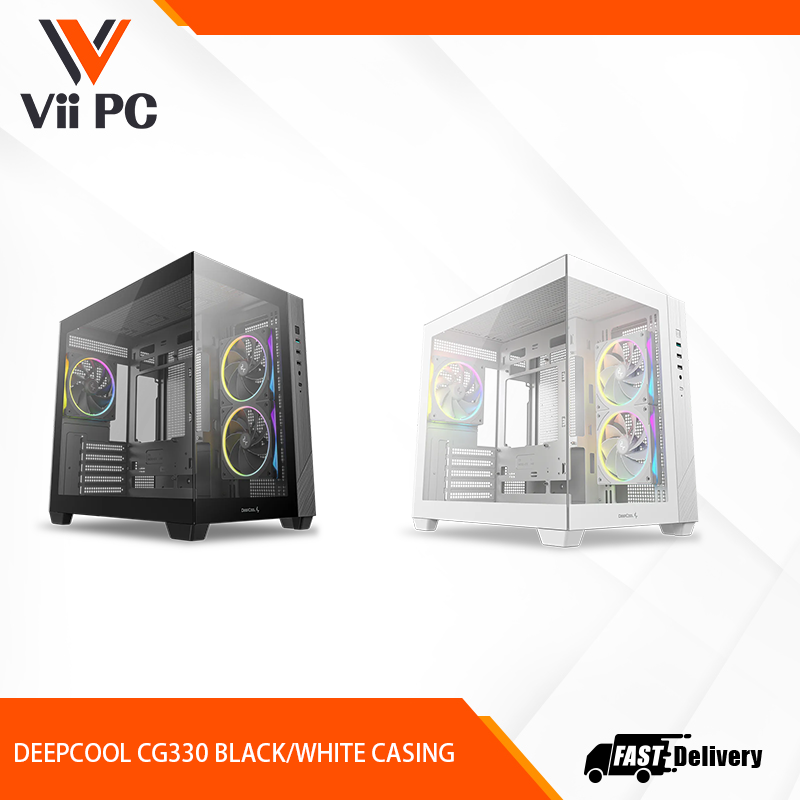 DeepCool CG330 3F PC Case - (Black / White)