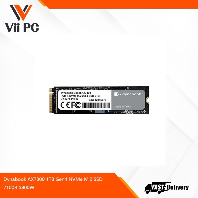 Dynabook AX7300 1TB Gen4 NVMe M.2 SSD 7100R 5800W