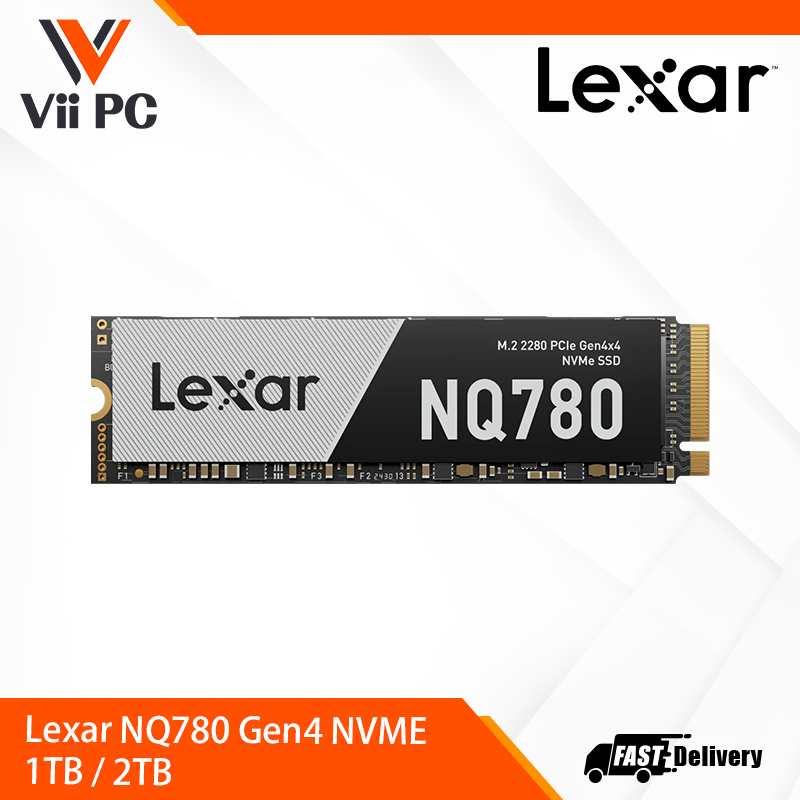 Lexar NQ780 M.2 2280 PCIe Gen 4x4 NVMe SSD (1TB / 2TB) - Up to