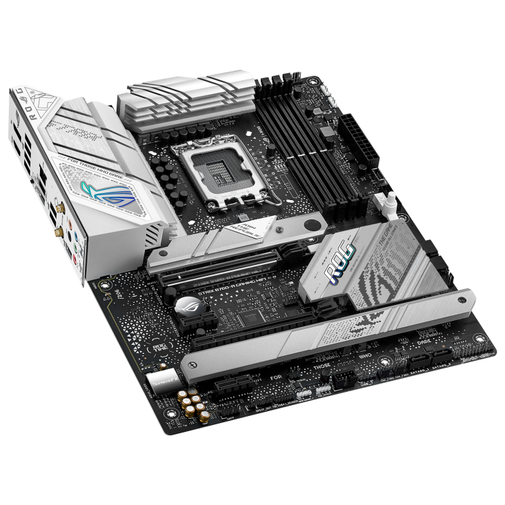 ASUS ROG STRIX LC II 240 ARGB AIO White Edition CPU Liquid Cooler + ASUS ROG STRIX B760-A GAMING WIFI DDR5 ATX Motherboard (AIO Cooler BUNDLE)