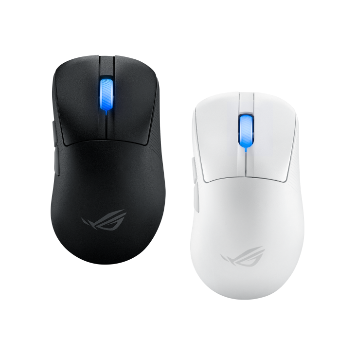 ASUS ROG Keris II Ace Wireless Gaming Mouse - 54 g, ROG AimPoint Pro 42000 DPI, AURA Sync, Tri-mode Connectivity