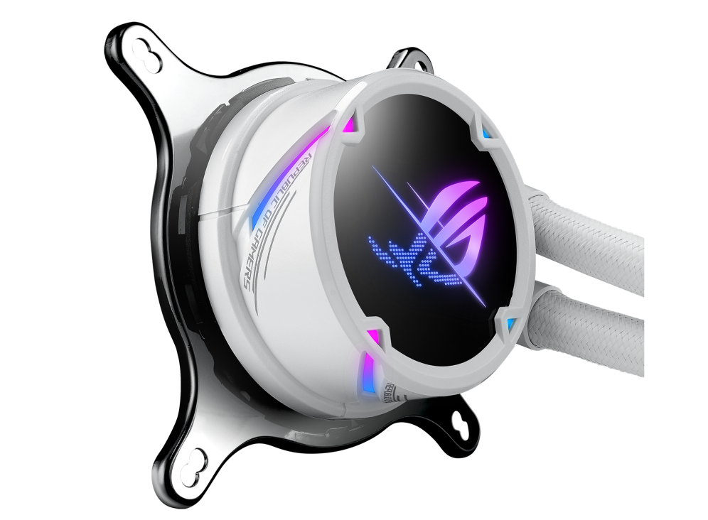 ASUS ROG STRIX LC II 240 ARGB AIO White Edition CPU Liquid Cooler + ASUS ROG STRIX B760-A GAMING WIFI DDR5 ATX Motherboard (AIO Cooler BUNDLE)