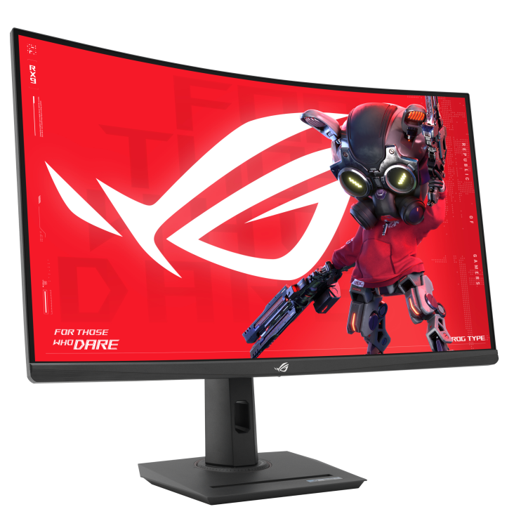 ASUS ROG Strix XG32WCS USB Type-C Gaming Monitor - 32" (31.5 viewable) 2560x1440, Curved, 180Hz (Above 144Hz), 1ms (GTG), Fast VA, Extreme Low Motion Blur Sync, USB Type-C, FreeSync, DisplayWidget Center, tripod socket, HDR