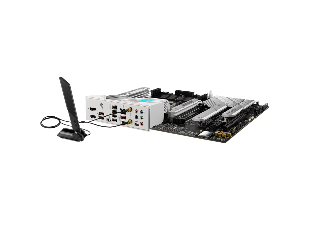 ASUS ROG STRIX LC II 240 ARGB AIO White Edition CPU Liquid Cooler + ASUS ROG STRIX B650-A GAMING WIFI 6E ATX Motherboard (AIO Cooler BUNDLE)