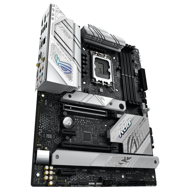 ASUS ROG STRIX LC II 240 ARGB AIO White Edition CPU Liquid Cooler + ASUS ROG STRIX B760-A GAMING WIFI DDR5 ATX Motherboard (AIO Cooler BUNDLE)