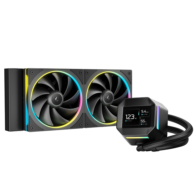DeepCool LM240 / LM360 AIO ARGB Liquid Cooler with 2.4 IPS Mini‑LCD Display
