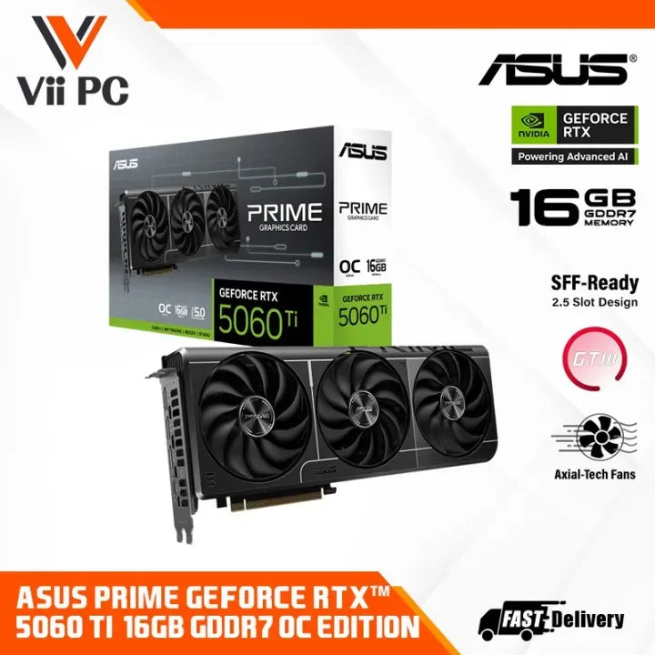 ASUS PRIME GeForce RTX 5060 Ti 16GB GDDR7 Edition
