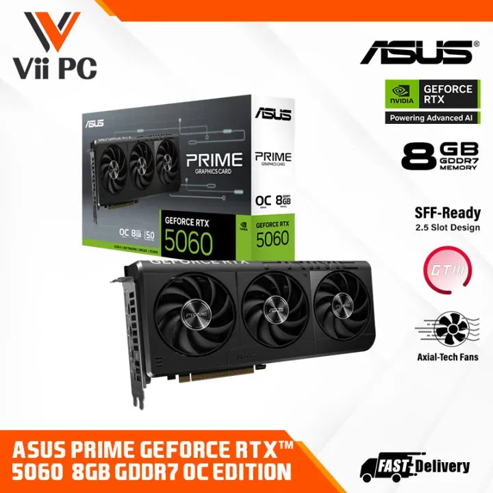 ASUS PRIME GeForce RTX 5060 8GB GDDR7 OC Edition