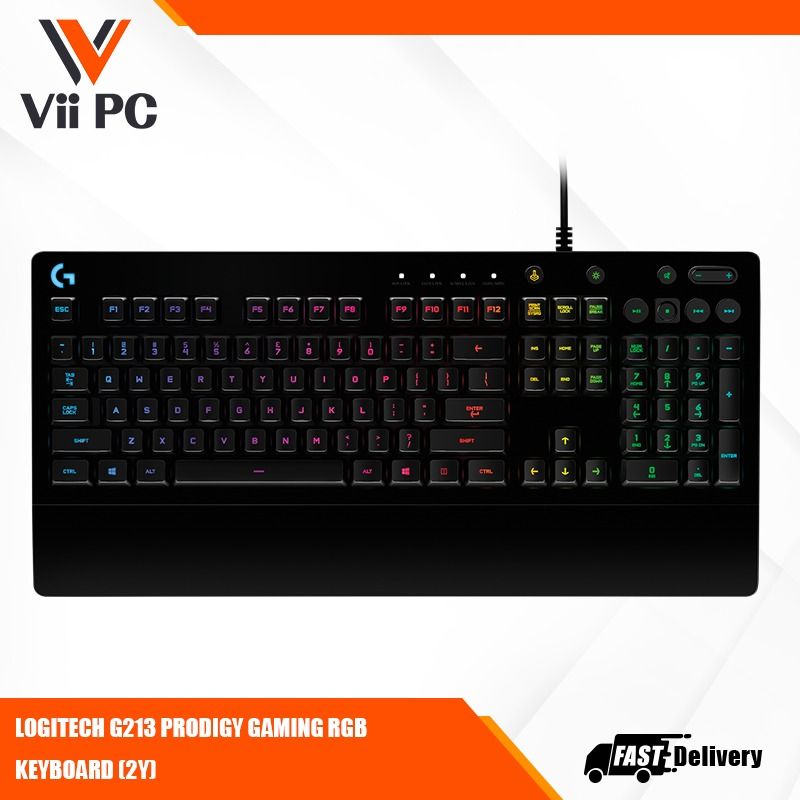 LOGITECH G213 PRODIGY GAMING RGB KEYBOARD (2Y)