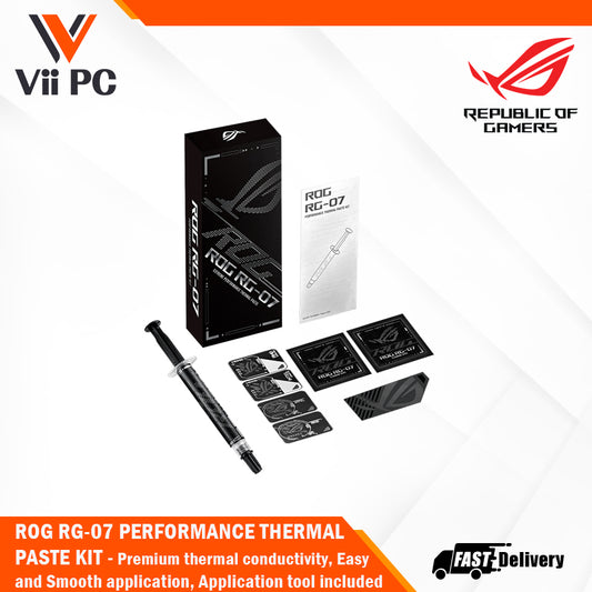 ASUS ROG RG-07 PERFORMANCE THERMAL PASTE KIT (3g)- Premium thermal conductivity, Easy and Smooth application, Application tool included