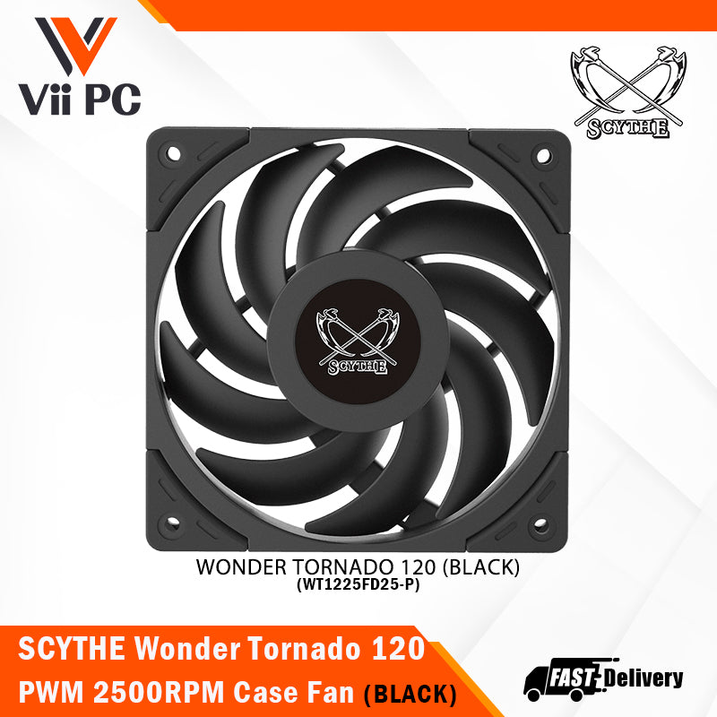 SCYTHE Grand Tornado 120 / Wonder Tornado 120 Slim / Wonder Tornado 120 (Black/White) Case Fan