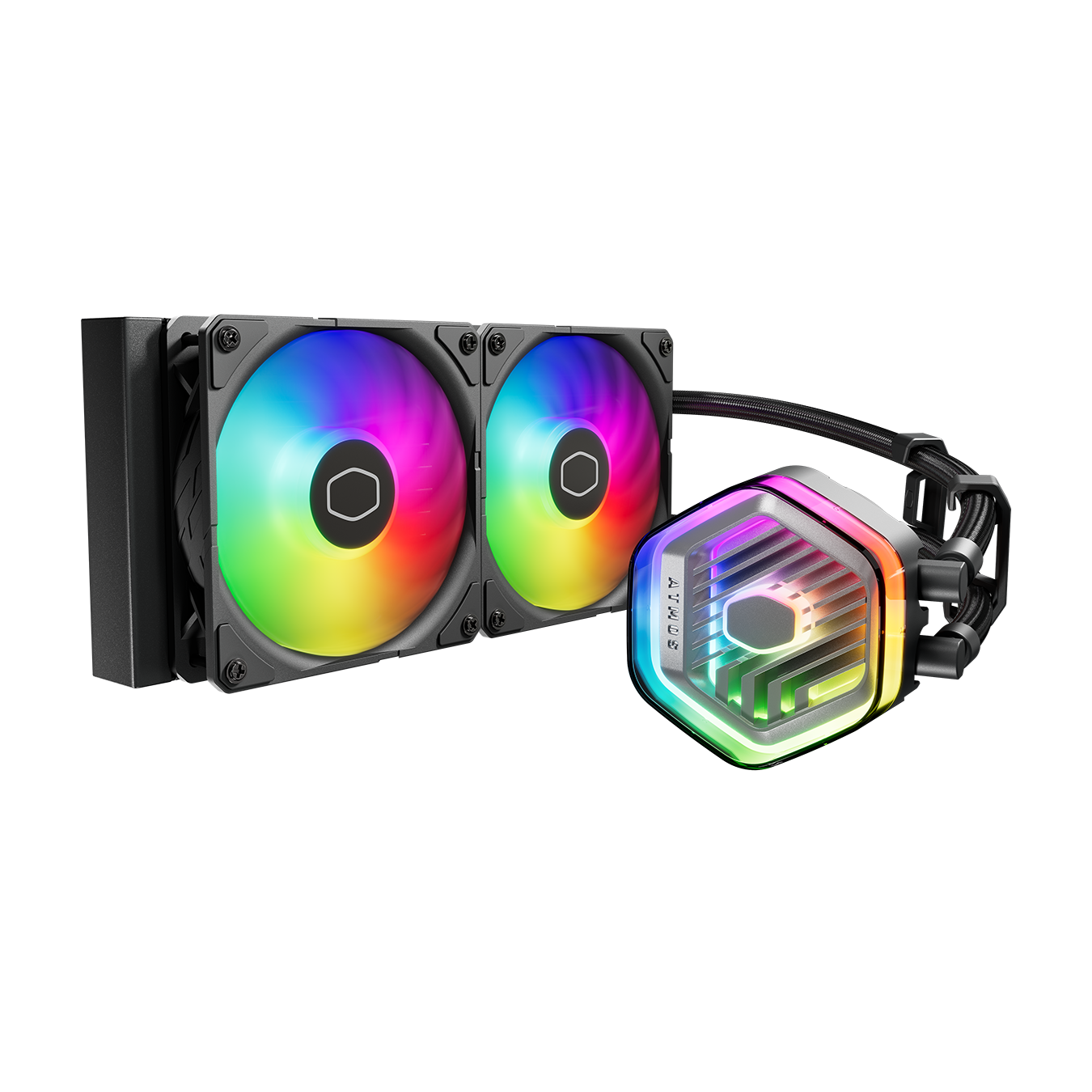 COOLER MASTER MASTERLIQUID 240/360 ATMOS ARGB CLOSE-LOOP AIO CPU LIQUID COOLER, Customize Pump, Sickleflow Edge PWM Fans, 240mm/360mm Radiator, CryoFuze (AMD AM5/AM4, Intel LGA1700/1200)