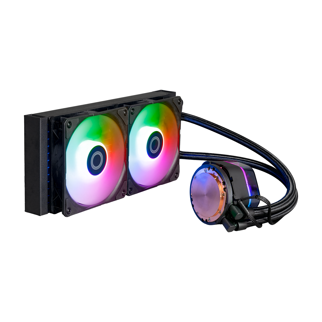 COOLER MASTER MASTERLIQUID 240/360 ATMOS ARGB CLOSE-LOOP AIO CPU LIQUID COOLER, Customize Pump, Sickleflow Edge PWM Fans, 240mm/360mm Radiator, CryoFuze (AMD AM5/AM4, Intel LGA1700/1200)