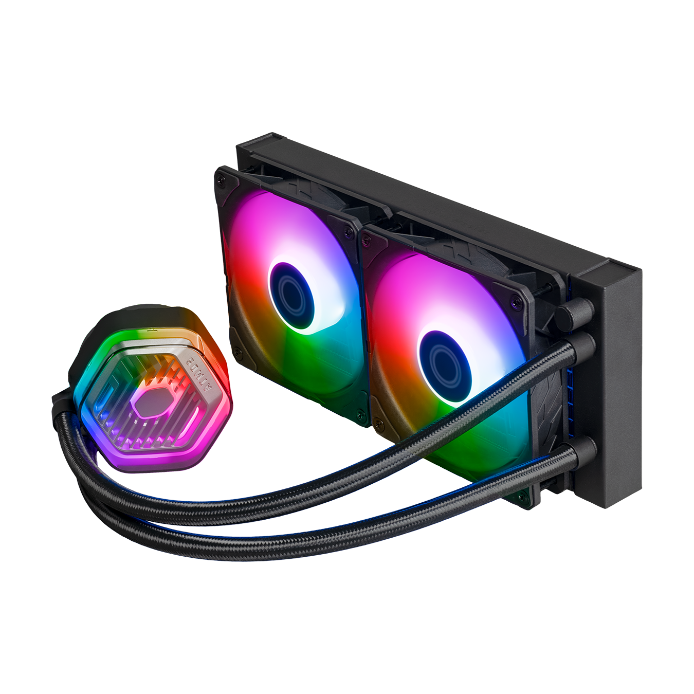 COOLER MASTER MASTERLIQUID 240/360 ATMOS ARGB CLOSE-LOOP AIO CPU LIQUID COOLER, Customize Pump, Sickleflow Edge PWM Fans, 240mm/360mm Radiator, CryoFuze (AMD AM5/AM4, Intel LGA1700/1200)