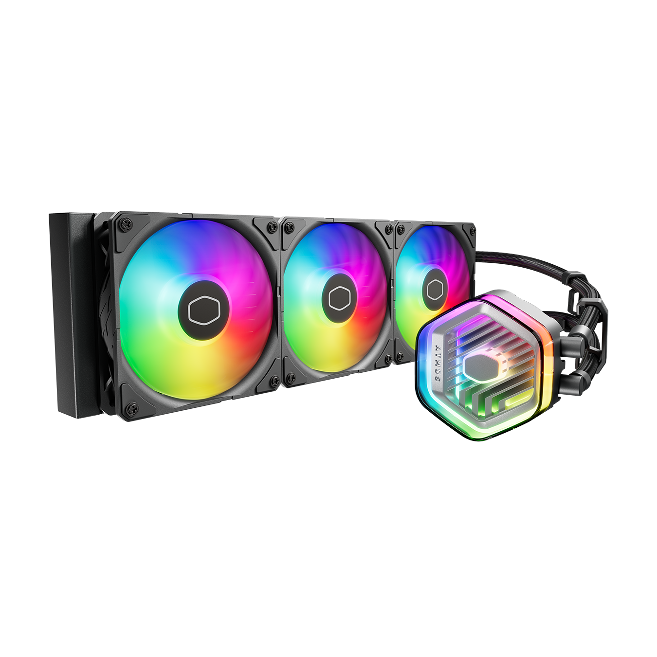 COOLER MASTER MASTERLIQUID 240/360 ATMOS ARGB CLOSE-LOOP AIO CPU LIQUID COOLER, Customize Pump, Sickleflow Edge PWM Fans, 240mm/360mm Radiator, CryoFuze (AMD AM5/AM4, Intel LGA1700/1200)