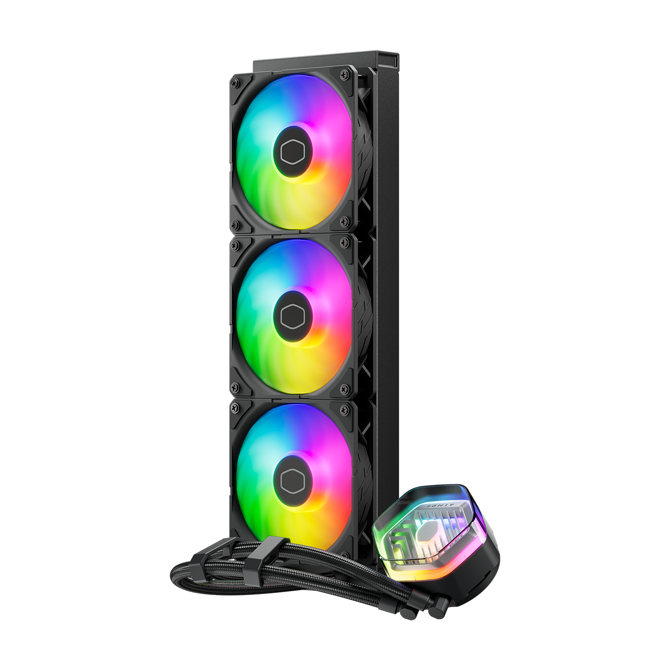 COOLER MASTER MASTERLIQUID 240/360 ATMOS ARGB CLOSE-LOOP AIO CPU LIQUID COOLER, Customize Pump, Sickleflow Edge PWM Fans, 240mm/360mm Radiator, CryoFuze (AMD AM5/AM4, Intel LGA1700/1200)