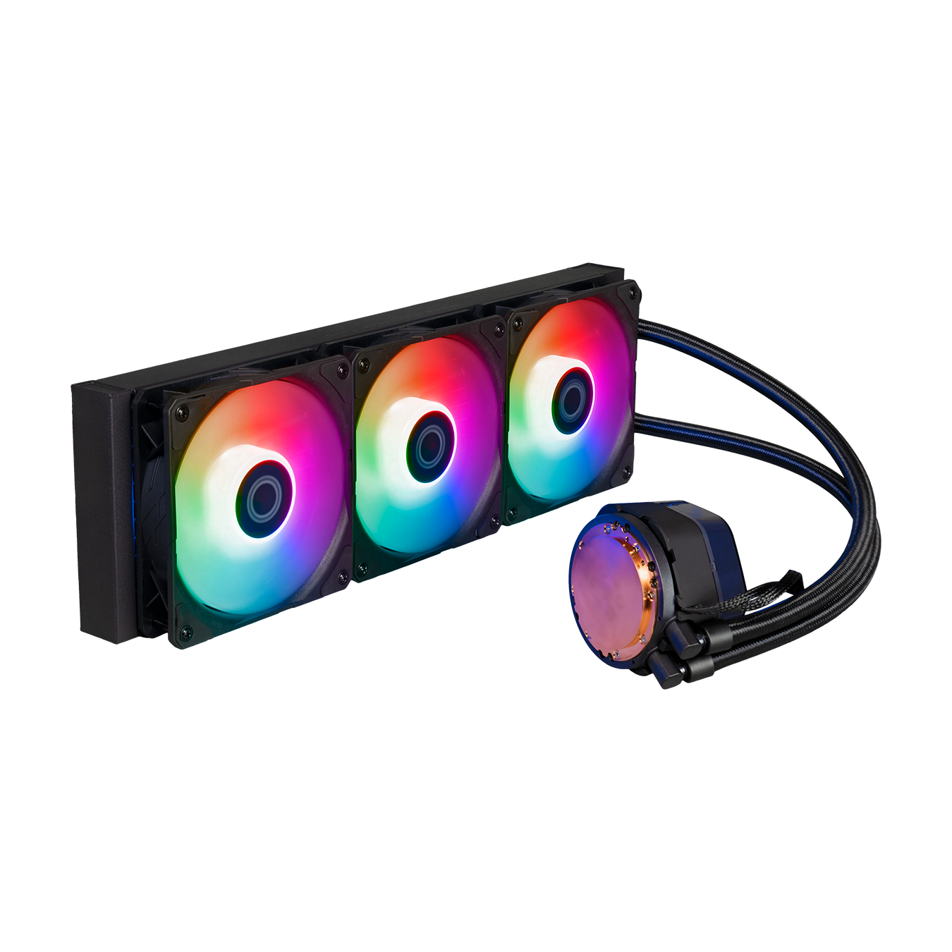 COOLER MASTER MASTERLIQUID 240/360 ATMOS ARGB CLOSE-LOOP AIO CPU LIQUID COOLER, Customize Pump, Sickleflow Edge PWM Fans, 240mm/360mm Radiator, CryoFuze (AMD AM5/AM4, Intel LGA1700/1200)