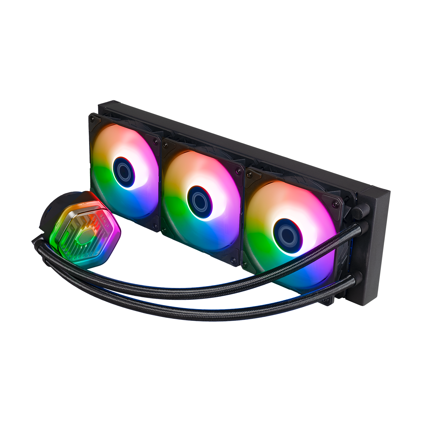 COOLER MASTER MASTERLIQUID 240/360 ATMOS ARGB CLOSE-LOOP AIO CPU LIQUID COOLER, Customize Pump, Sickleflow Edge PWM Fans, 240mm/360mm Radiator, CryoFuze (AMD AM5/AM4, Intel LGA1700/1200)