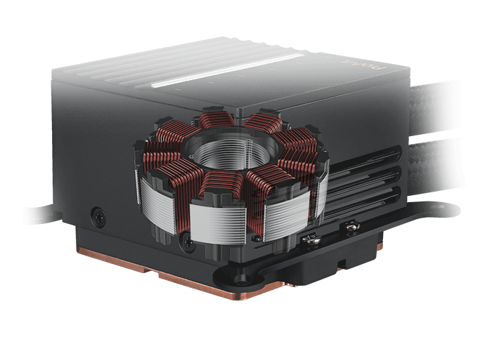 ProArt LC 360 AIO CPU Liquid Cooler (Illuminated Meter & Alphacool Apex Stealth Metal Power Fans)