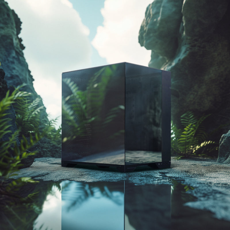 LIAN LI 011 VISION COLOR CHROME (Black Mirror Finish) - Tower Chassis