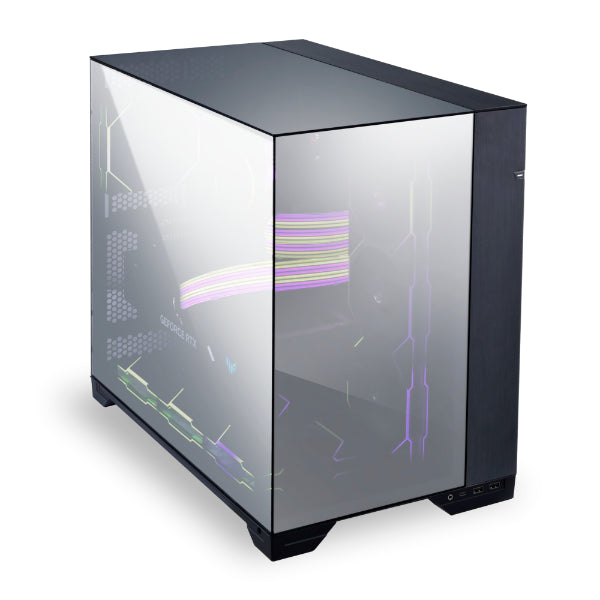 LIAN LI 011 VISION COLOR CHROME (Black Mirror Finish) - Tower Chassis