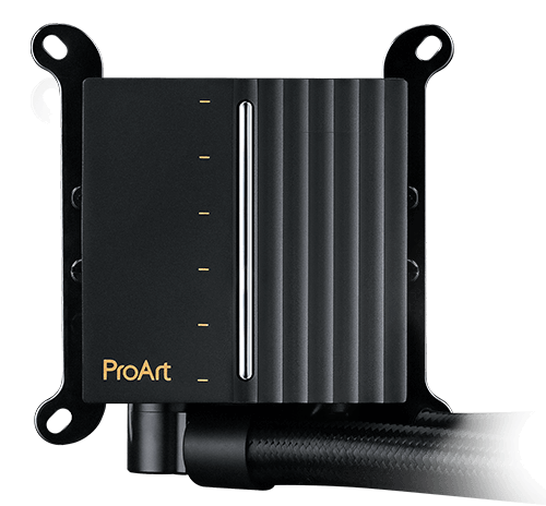 ProArt LC 360 AIO CPU Liquid Cooler (Illuminated Meter & Alphacool Apex Stealth Metal Power Fans)