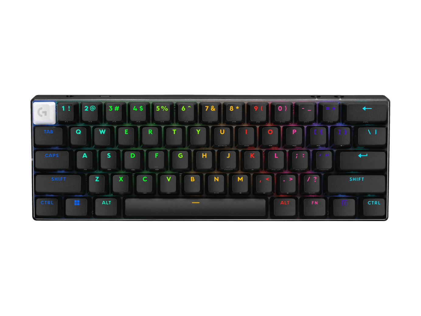 LOGITECH PRO X 60 LIGHTSPEED WIRELESS GAMING KEYBOARD - BLACK, WHITE, MAGENTA (GX-BROWN) 2Y