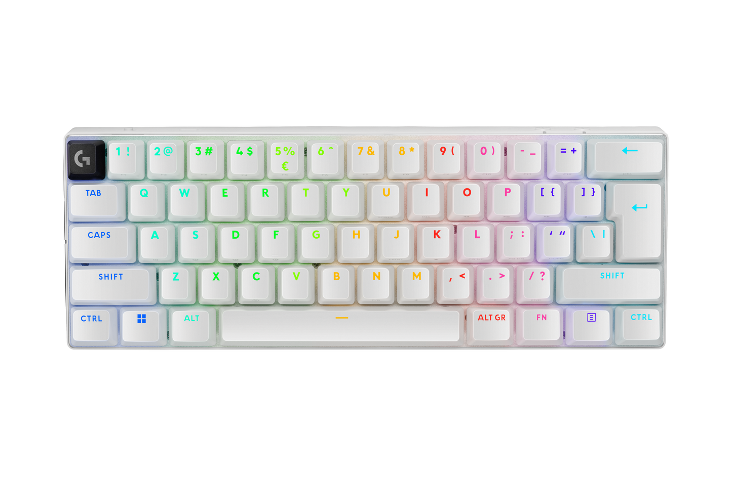 LOGITECH PRO X 60 LIGHTSPEED WIRELESS GAMING KEYBOARD - BLACK, WHITE, MAGENTA (GX-BROWN) 2Y