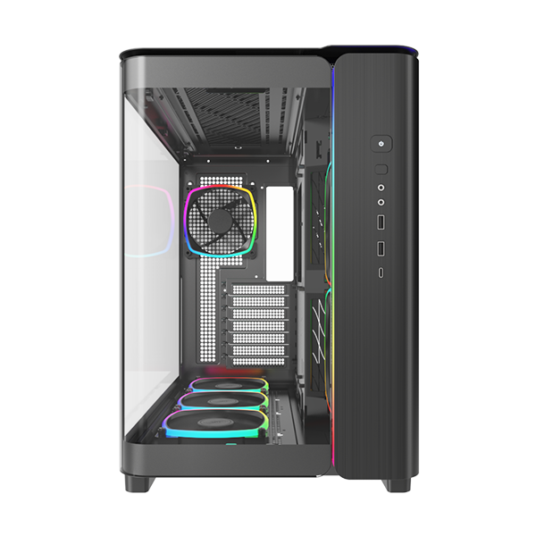 Montech KING 95 PRO BLACK/WHITE Tempered Glass ATX Middle Tower Case (Dynamic Duo Airflow Modes)