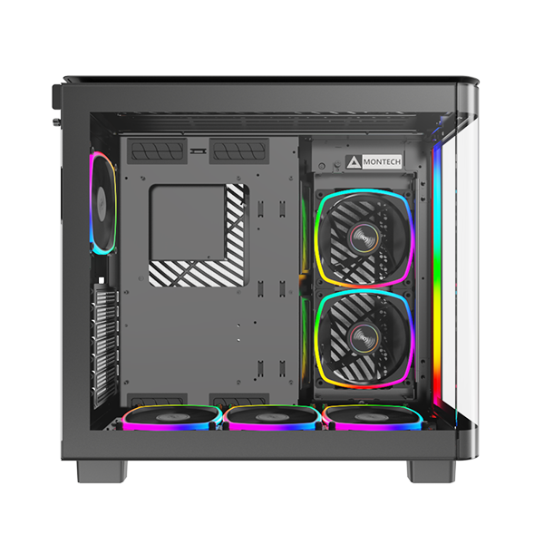 Montech KING 95 PRO BLACK/WHITE Tempered Glass ATX Middle Tower Case (Dynamic Duo Airflow Modes)
