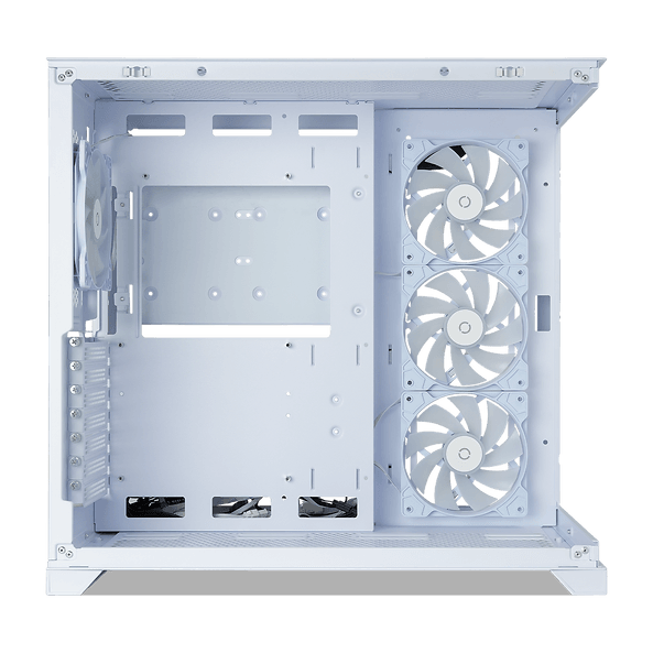 Tecware VXL EVO ATX DUAL TEMPERED GLASS CASE - ARGB , Dual Chamber Layout , Panel Locking Mechanism , Includes 4x RGB Fans , 1 Yrs Wty , BLACK / WHITE