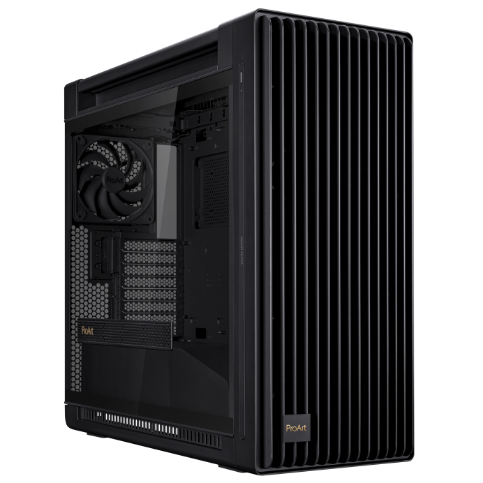 ASUS ProArt PA602 E-ATX Mid Tower - 420mm radiator support, one 140mm and two 200mm pre-installed system fans