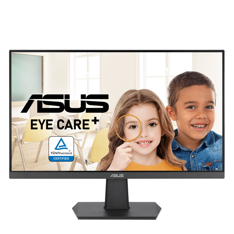 ASUS VA24EHF Eye Care Gaming Monitor - 24" IPS, FHD, Frameless, 100Hz, Adaptive-Sync, 1ms MPRT, HDMI, Low Blue Light, Flicker Free, Wall Mountable